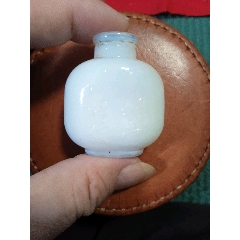 青花釉里红人物鼻烟壶，底款“康熙年制”_旧鼻烟壶_程饶金【7788旧书网】