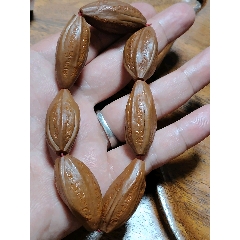 老料橄榄核正圆光珠一念之间原矿蜜蜡顶珠文玩手串_橄榄核雕_永一利