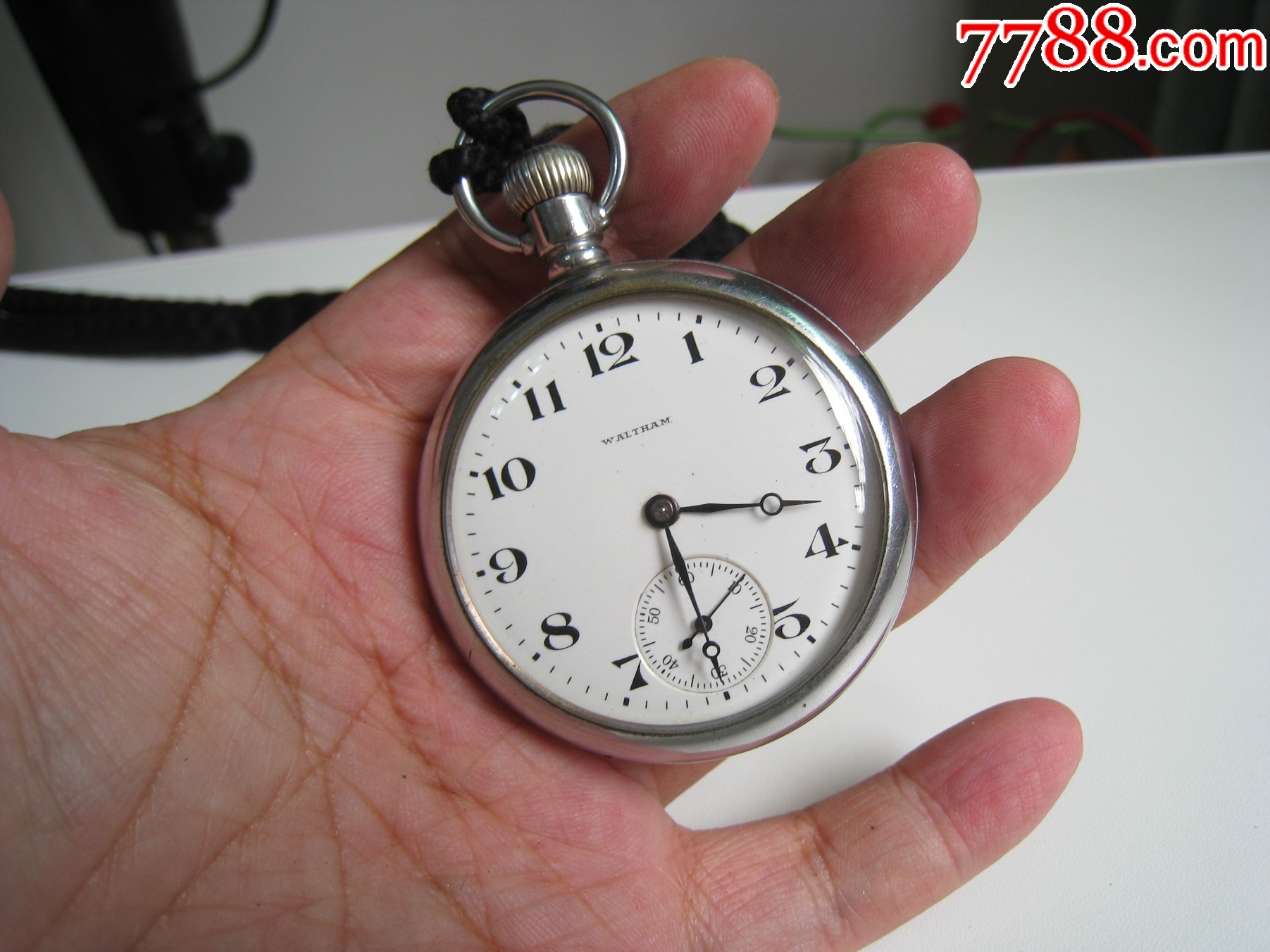 華生瓷面瑞士懷表【手動機(jī)械】男好品超大號_價(jià)格310元_第3張_