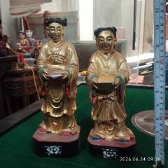 八、九十年代鸡翅木关公木雕像_木佛像/人像_老货古玩店【7788旧书网】