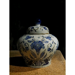 清雍正金丝铁线哥釉双耳大瓶_青花瓷_恒雅斋古玩【7788旧书网】