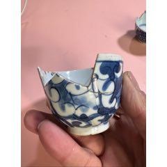 古玩瓷器江西瓷业公司民国八年梅花水洗水盂文房器_青花瓷_新汇创亿商行