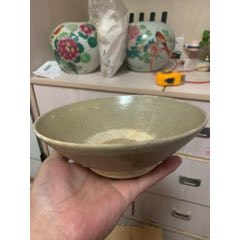 全品宋元時期大碗一個，口徑約16厘米，高約7厘米，具體年代不詳，老物件，包漿自