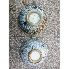 清代嘉庆时期青花「通景山水」盖碗_青花瓷_玩古怡情【7788红宝书】