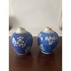 老青花瓷香炉饕餮纹两条冲线_青花瓷_小王抗战杂项铺【7788旧书网】