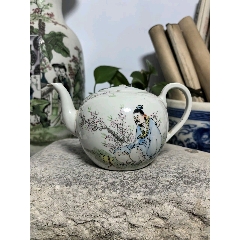 古玩旧藏全品清代粉彩五子登科印泥盒景德镇窑制作_旧瓷器_贪睡小企鹅的