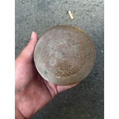 寅生刻铜墨盒_墨盒/墨床_乡下老货古玩【7788钱币网】