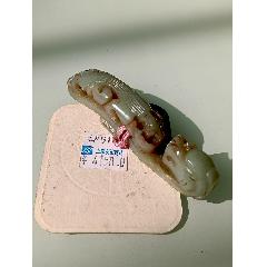 商周玉器高古玉古玉老玉和田玉挂件旧藏和田玉兽坠_和田玉_神都墨韵