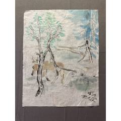 吴冠中作品三幅_山水国画原作_臻品汇推荐【7788旧书网】