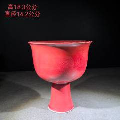 清代豇豆红釉瓷碗_红釉瓷_喝五壶闲着乐【7788瓷器】