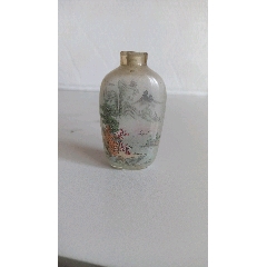 紫砂描金福在眼前鼻烟壶，不议价_旧鼻烟壶_真玉商铺【7788旧书网】