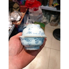 A06446-清康熙青花花卉大碗_青花瓷_沐轩阁【7788旧书网】