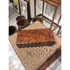 海南黄花梨印章盒一个-木盒/木匣-7788工艺品