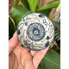 清中期青花缠枝莲纹花觚_青花瓷_厦门墨云楼【7788旧书网】