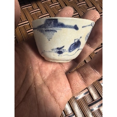 清代嘉庆缠枝花卉纹喜字罐（实价包邮）_青花瓷_御泓轩古玩玉器【7788