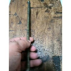 清代白铜老烟袋精致旱烟袋小烟斗牛皮老烟包烟杆古董烟具包老_水烟壶