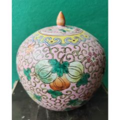 大清乾隆年制，珐琅彩美女将军罐一对。_旧瓷器_木艺古玩【7788旧书网】