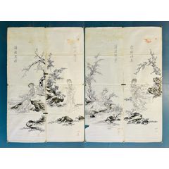 吴道子精品手绘老绢敬佛图，吴道子唐代著名画家书法家，世人尊称，画圣