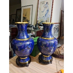 日本传统工艺｜七宝烧｜铜胎烧珐琅｜托盘茶盘｜个人闲置｜瑕疵品_其他