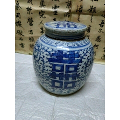 清代康熙青花人物1四系罐低价卖-青花瓷-7788红宝书