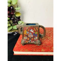 哥窑开片金丝铁线双耳香炉_香炉/香器_鄂中收藏【7788旧书网】