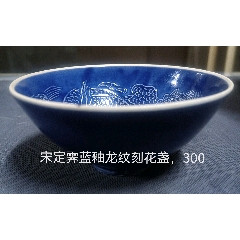 清中期霁蓝釉瓷砚_蓝釉瓷_群演古玩商店【7788旧书网】