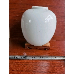 宋代定窑白釉剔花兽面纹花觚赏器口沿一处老磕余完整尺寸见图_白瓷/青白