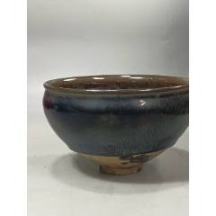 宋代建窑供御款蓝釉兔毫盏-花釉/窑变瓷-7788收藏