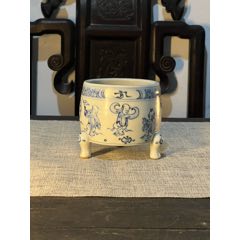 元代青花「缠枝花卉」官碗_青花瓷_玩古怡情【7788红宝书】