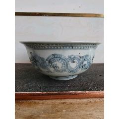 清代嘉庆青花缠枝莲大盘_青花瓷_博古状元老货店【7788红宝书】