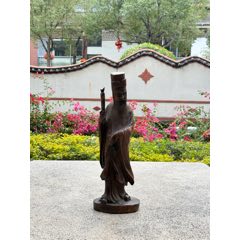 清代黄杨木雕铁拐李-木佛像/人像-7788旧书网