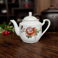 一拍堂567瓷器中国界牌印花细瓷茶杯70年代红色收藏真品醴陵出口瓷把杯