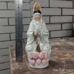 福建会馆游长子造粉彩福禄寿三星瓷塑_雕塑瓷/瓷雕_东来号【7788旧书网】