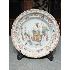 清雍正粉彩花卉瓜棱壶_旧瓷器_茳楠骨玩【7788旧书网】