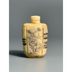 琉璃内画山水鼻烟壶，不议价_旧鼻烟壶_真玉商铺【7788红宝书】