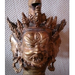 18.5铜观音像底款大明宣德年制_铜像/铜佛像_百姓小店【7788红宝书】