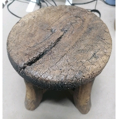 古董老黄花梨家具传世清代黄花梨雕龙纹交椅明清黄花梨家具会所_木椅/凳