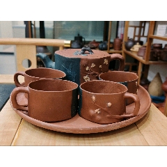 重器】研高葛岳纯优质老紫泥精工北瓜提梁壶_紫砂壶_图片价格_收藏鉴定_