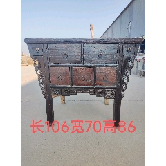 典藏品黄花梨琴桌琴桌高76长150宽42小凳子高46宽32长60_实木茶桌_随缘