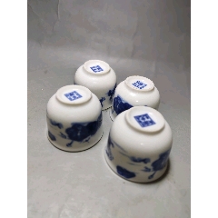 清代豆青釉青花加白人物西瓜罐_青花瓷_青花瓷迷【7788旧书网】