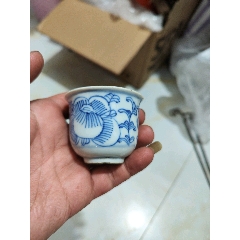 清康熙青花斗笠碗_青花瓷_复真文玩商店【7788旧书网】