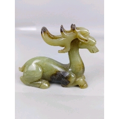 和田玉玉鹿掛擺件