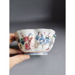 民国粉彩花鸟象耳瓶-彩绘瓷/彩瓷-7788旧书网