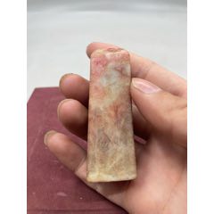 齐白石款二面昌化鸡血石闲章老印章名家篆刻古旧文房_寿山石印_小毕古玩