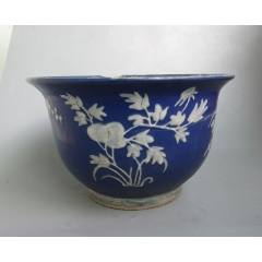 古玩旧藏清代青花八方莲花杯_青花瓷_贪睡小企鹅的店【7788旧书网】