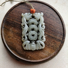 八十年代新疆和田白玉挂件_和田玉_紫云丽裳【7788旧书网】