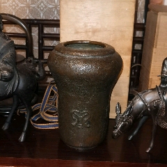 晚清时期狮子狗纹铜瓶_铜壶/铜瓶_悦云阁【7788旧书网】