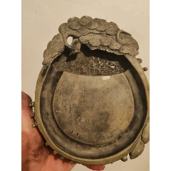 几十年前的正宗大西洞随形精品老坑端砚台_端砚_大秦典藏【7788旧书网】