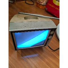 古董电视机日本原装索尼黑白TV-124CH，带天线全完整，小时候的奢侈品