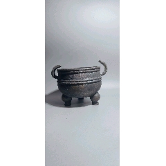 【骨董品】三足沖天耳香炉　銅製 清代乾隆年制古鼎式三足冲天耳铜香炉_铜炉_净雅轩古玩店【7788铜炉收藏】